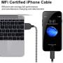 iPhone Charger, Lightning Cables, MFi Certified Cable 6Pack 3FT 3FT 3FT 6FT 6FT 10FT Extra Long Nylon Braided USB Fast Charging& Syncing Cord Compatible with iPhone/XS/XR/X/8/8Plus/7/7Plus/6S and More