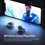 ENACFIRE E60 Bluetooth V5.0 Wireless Earbuds with Wireless Charging Case, 8H Continuous Playtime, IPX8 Waterproof Bluetooth Earbuds for Sports, Apt-X Deep Bass Wireless Headphones, Dual Mics White ENACFIRE E60 Bluetooth V5.0 Wireless Earbuds with Wireless Charging Case, 8H Continuous Playtime, IPX8 Waterproof Bluetooth Earbuds for Sports, Apt-X Deep Bass Wireless Headphones, Dual Mics White