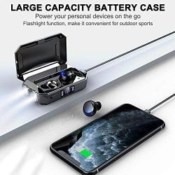 Wireless Earbuds, Bluetooth 5.0 Waterproof Headphones 130 Hrs Playtime Super Hi-Fi Stereo Sound, Auto Pairing, Touch Control in-Ear Earphones with Mini Portable Charging Case