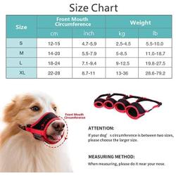 IREENUO Dog Muzzle to Prevent Biting Barking and Chewing with Adjustable Loop Breathable Mesh Soft Fabric