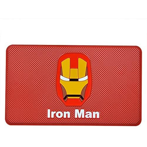Tianmei 10.6&quotx6.1" Marvel Comics Pattern Extra Large Size Anti-Slip Rubber Pad, Car Dashboard Universal Non-Slip Mat Use for Cell Phones, Sunglasses, Keys, Coins and More (GangTieXia)