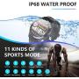 Smart Watch,Health and Fitness Smartwatch with Temperature Immunity Heart Rate Blood Pressure SpO2 Monitor Sleep Tracker,high-Definition Full-Screen Touch,IP68 Waterproof ,for Android iOS Phone