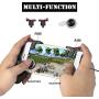 PASNOWFU PUBG Mobile Trigger Mobile Game iOS & Android Controller, Aim Trigger Fire Buttons L1R1 Shooter Sensitive Joystick 【Two Buttons + Gamepad + Finger Sleeve + Joystick】