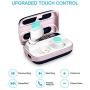Wireless Earbuds Bluetooth 5.0 Headphones with 140H Playtime, IP7 Waterproof Earbuds Deep Bass Stereo Wireless Headphones in Ear with Mic, USB-C Charging Case, LED Battery Display, Headset for Sports