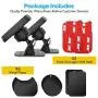 [2 Pack] Magnetic Phone Car Mount, APPS2Car Sturdy Stick-on Universal Cell Phone Holder Car Built-in Amazing Strong Magnets, Hands Free Car Phone Mount with Strongest VHB Adhesive Mounting Base