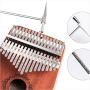 Upgraded version Kalimba Thumb Piano 17 Keys finger piano kalimba with Mahogany Portable Mbira Gift for Kids Adult (vintage red)