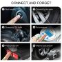 TOPDC Air Compressor Tire Inflator, 12V DC Dual Cylinder Digital Tire Inflator with LED Light for Car, Bicycle, Motorcycle, Basketball and Other