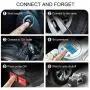 TOPDC Air Compressor Tire Inflator, 12V DC Dual Cylinder Digital Tire Inflator with LED Light for Car, Bicycle, Motorcycle, Basketball and Other