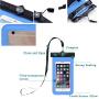 PRILAN 2 Pack Universal Waterproof Phone Case with Airbag or Compass Pouch,Floating Phone Bags Swimming Snorkeling,Clear Sensitive PVC Touch Screen,Phone Case Dry Bag for Most Phone 6-6.5 Inches