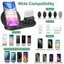 3 in 1 Wireless Charger for iPhone 11/11 pro /11 Pro Max/Xs/XS Max/XR/X / 8 /8P, Fast Wireless Charger for AirPod/AirPod 2/ AirPods Pro, Wireless Watch Charging Stand for iWatch 1/2/3/4 /5