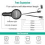 CHAFON Car Charger Cord Adapter,Dual 2.6 ft Retractable Fast Charging Cable Quick Charge,PD 18W Phone USB C Micro Port Compatible with Phone 11 XS Max XR X Samsung Galaxy LG Google Pixel & More