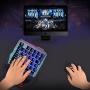 Giixer One Handed Gaming Keyboard, 35 Key RGB LED Back Lighted Wired Single Handed Game Keyboard Portable Mini Gaming Keyboard for PC/Phone Gamers