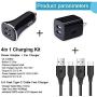Dual Port Car Charger USB Plug Android Phone C Charger Fast Car Power Adapter in USB Plug Home Wall Charger 2Pcs 6.6FT Type C Cable for Samsung A70 Galaxy S20 Plus A10e A20 A50 A51 A71 LG K51