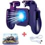 BESTZY PUBG Mobile Game Controller Multifunction Mobile Phone Controller with Cooling Fan Gaming Triggers Gamepad Smartphone Holder for 4.7 to 6.5 inch