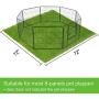 LOOBANI Dog Playpen Flooring Artificial Grass Mat, Waterproof and Non- Slip, Whelping Pads for Puppy Enclosure, Pen, Exercise, Cage, Crate, Kennel, Fence, House