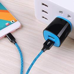 USB Type C Charger Compatible for Moto Z3 Play/G6/G6 Plus/G7/G8 Play Power/Z4/Z2 Force/Z2 Play/X4/Z/Z Droid/Z Force Droid,AndHot 2 Port USB Adapter Wall Charger with 6FT USB C Fast Charging Cable Cord