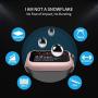 Deilin 2 Packs Hard PC Case Compatible with Apple Watch Series 5 Series 4 44mm Buit in 9H Tempered Glass Screen Protector, Slim Bumper Cover Overall Protective Scratch Resistant for iwatch Series 5/4