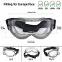 SAFEYEAR Anti Fog Safety Goggles- SG007 HD Scratch Resistant Safety Glasses Lens for Men and Women, VU Protection Over Glasses Work Goggles for DIY, Lab, Welding, Grinding, Chemistry