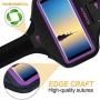 Galaxy Note 10+/9/8 Armband,RUNBACH Sweatproof Running Exercise Gym Cellphone Sportband Bag with Fingerprint Touch/Key Holder and Card Slot for Samsung Galaxy Note 10+/Note 9/Note 8(Purple)