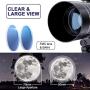 MAXLAPTER Telescope - Portable Travel Scope for Astronomy Beginners Kids, 300/70 HD Large View Telescopes with Camera Wire Shutter & Smartphone Adapter, Backpack-Blue