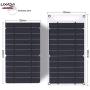 Lixada Solar Panel Charger USB Port Portable High Power Paper Shaped Monocrystalline Silicon for Cell Phone Camping
