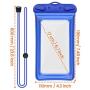 Floatable Waterproof Phone Pouch, Cambond Water Proof Cell Phone Case for iPhone 11/Xs Max/XR/X/8/8P/7 Galaxy up to 6.5", Lanyard Dry Bag Waterproof Case for Snorkeling Beach Kayaking Travel, 2 Pack