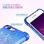 Ruky iPhone 6 6S 7 8 Case, iPhone SE 2020 Case, iPhone 6s Glitter Case, Gradient Quicksand Series Bling Flowing Liquid Floating Girls Women Phone Case for iPhone 6/6s/7/8/SE 2020 4.7" (Blue Purple)