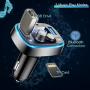 LIHAN Bluetooth FM Transmitter for Car,7 Color LED Backlit Car Adapter, QC3.0 & USB-PD Ports Charger, Wireless Radio Transmitter, Handsfree Calling & Music Receiver, Compatible for Most Smartphones