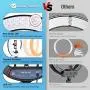 Yesker Ring Light 18 inch with Tripod Stand Ringlight Kit Dimmable 6000K/3200K Circle Lighting Phone Holder Bluetooth Remote Carry Bag for Zoom TikTok Makeup Video Photography Blogging Portrait