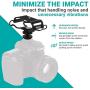 Movo SMM5-B Universal Microphone and Portable Recorder Shock Mount - Fits the Zoom H1n, H2n, H4n, H5, H6, Tascam DR-40x, DR-05x, DR-07x and others with a 1/4" Mounting Screw (Black)