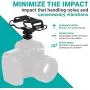 Movo SMM5-B Universal Microphone and Portable Recorder Shock Mount - Fits the Zoom H1n, H2n, H4n, H5, H6, Tascam DR-40x, DR-05x, DR-07x and others with a 1/4" Mounting Screw (Black)