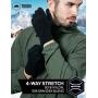 Touch Screen Running Gloves for Men & Women - Thermal Winter Glove Liners for Texting, Cycling & Driving - Thin, Lightweight & Warm Sports/Athletic Hand Gloves - Touchscreen Smartphone Compatible