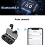Wireless Earbuds, BLZK Latest Bluetooth 5.0 True Wireless Bluetooth Earbuds, with bass 3D Stereo Sound Wireless Headphones, Built-in Microphone LED Digital Shows Charging Charge (Black)