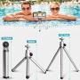 Mini Tripod, Aureday Portable Desktop Cell Phone Tripod Stand with Phone Holder Mount, 5.12-inch Extendable Handheld Tabletop Lightweight Tripod, Compatible with Cellphone/Webcam/Small Camera