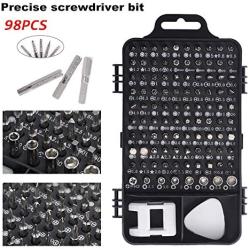 Screwdriver Set, Trekoo 110 in 1 Precision Screwdriver Repair Tool Kit Magnetic Driver Kit Professional Repair Tool Kit for iPhone X, 8, 7 / Cellphone/Computer/Tablet/PC/electronic etc (Black)