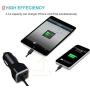 Apple Certified iPhone Lightning Car Charger for iPhone 11, X, XR, XS, 8, 8 Plus, 7, 7 Plus, 6S, 6S Plus, 6 Plus, SE, 5S, iPad Pro, iPad Air 2, Mini 4 with Extra USB Port (Black)