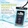 Hiearcool Universal Waterproof Case,Waterproof Phone Pouch Compatible for iPhone 11 Pro Max XS Max XR X 8 7 6S Plus Samsung Galaxy s10/s9 Google Pixel 2 HTC Up to 7.0"，IPX8 Cellphone Dry Bag -2 Pack