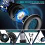 Turnraise Stereo Gaming Headset for PS4,PC,Xbox One Controller,Over-Ear Headphones with Noise Cancelling Soft Memory Ear Pads, LED Light,Bass Sound,Compatible for,Laptop,Tablet,Smartphone