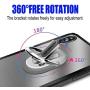 HENGBANG Multipurpose Phone Bracket, Phone Ring Holder - Two in ONE Multipurpose Mobile Phone Bracket Holder Stand 360 Degree Rotation for Car Home, Multiple-Angle Car Phone Mount(Silver)
