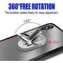 HENGBANG Multipurpose Phone Bracket, Phone Ring Holder - Two in ONE Multipurpose Mobile Phone Bracket Holder Stand 360 Degree Rotation for Car Home, Multiple-Angle Car Phone Mount(Silver)