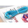 iPhone Charger Cable 10 FT 90 Degree iPhone Lightning Cable 3 Pack Right Angled Brided iPhone Charging & Syncing Cord for iPad/iPhone XS/Max/XR/X/8/7/6/iPod(Light Blue,10ft)