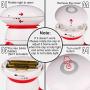 Handheld Massager Mini Portable Vibrating Body Massager with LED Light for Hand Head Neck Back Legs Arms Pain Release