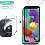 GESMA for Samsung Galaxy A51 Screen Protector with Camera Lens Protector, [3 Screen Protectors+2 Camera Protectors+1 Tray] Tempered Glass Screen Protector for Samsung Galaxy A51 4G(Clear)