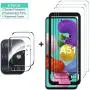 GESMA for Samsung Galaxy A51 Screen Protector with Camera Lens Protector, [3 Screen Protectors+2 Camera Protectors+1 Tray] Tempered Glass Screen Protector for Samsung Galaxy A51 4G(Clear)