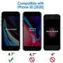 JETech Screen Protector for Apple iPhone SE 2020, 4.7-Inch, Tempered Glass Film, 3-Pack