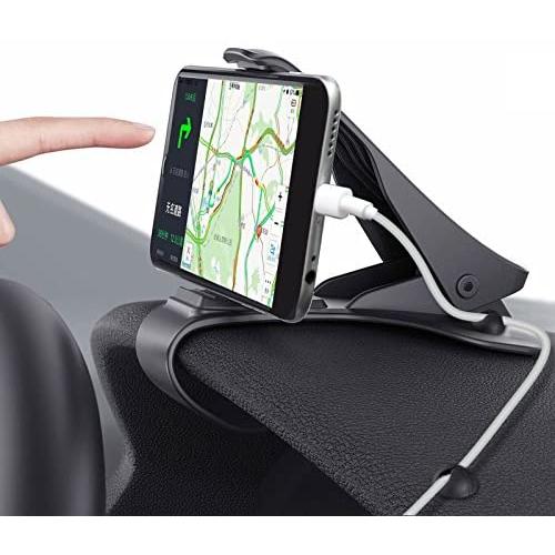 Car Phone Holder, MWAY Car Mount HUD Design with Cable Clips, No Blocking for Sight, Durable Dashboard Cell Phone Holder for iPhone X 8 7/7Plus/6/6S Plus/Samsung, HuaWei, 3.5-6.5 Inches Smartphones