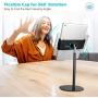 EICAUS Cell Phone Holder＆Tablet Stand for Desk,360 ̊ Rotating,Compatible with 5.5’’ to 11’’Screen Phones,iPad,Kindle, ipad＆iPhone Stands and Holders,Adjustable Phone Holder from 5.5’’ to 8.5’’