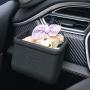 Car Air Vent Cell Phone Holder Car Mount Phone Holder Pocket Organizer Car Cradle Mount Pouch Bag Box Tidy Storage Coin Key Case Sunglasses Organizer with Hook(Black)