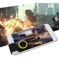Mobile Game Controller for PUBG, Aim Button Shooter Gamepad Game Controller,Suitable for All Mobile Phone Models,Vacuum Adsorption,Suitable for All Mobile Phone Models(Yellow)