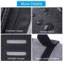 Saddle Bag for Bicycle, TecTri Strap-On Bike Seat Pack Bag Waterproof Zipper Wedge Pack for Cycling with LED Taillight Mesh Pocket Inside
